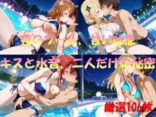 夜のプール、甘い吐息 キスと水音、二人だけの秘密【無料試聴】 40 d 557586pl
