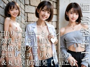 【HDリアルモーション】微乳ギリギリMIX(はーと) 規格外AIグラビア ─ ポロリ&チラリ&寸止め&丸見え167連発【wan2.1】【無料試聴】 37 d 622078pl