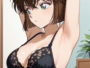 【コナ◯!灰原哀 盗撮 黒ランジェリー】「見たかったぜ・・シェリーのランジェリー・・」【無料試聴】 9 d 652078pl